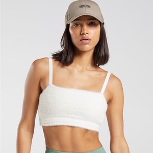 Whitney Simmons Eyelash Knit Bandeau in Skylight White